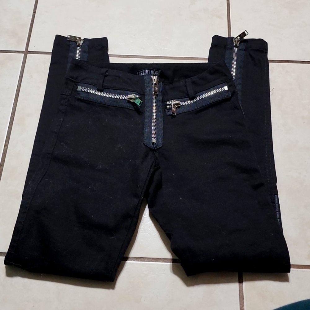 Current Mood Zip Up Skinny Jeans size 25